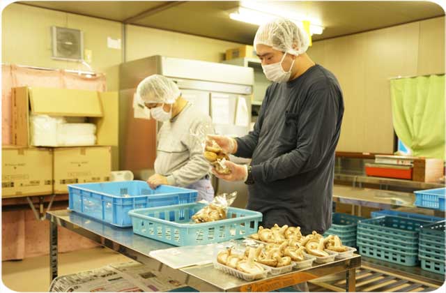就業作業　シイタケ栽培　太陽の家