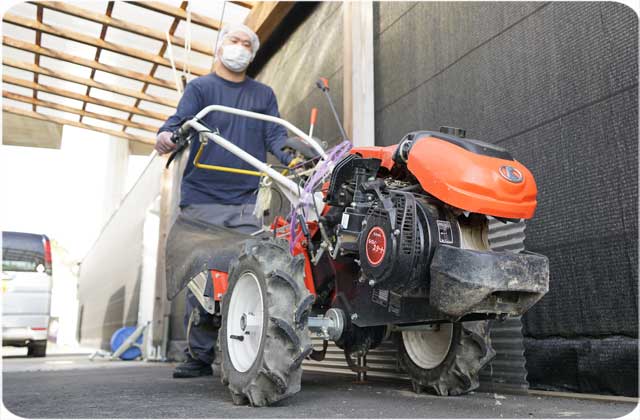 露地物野菜作り（自主事業）　就業作業　太陽の家